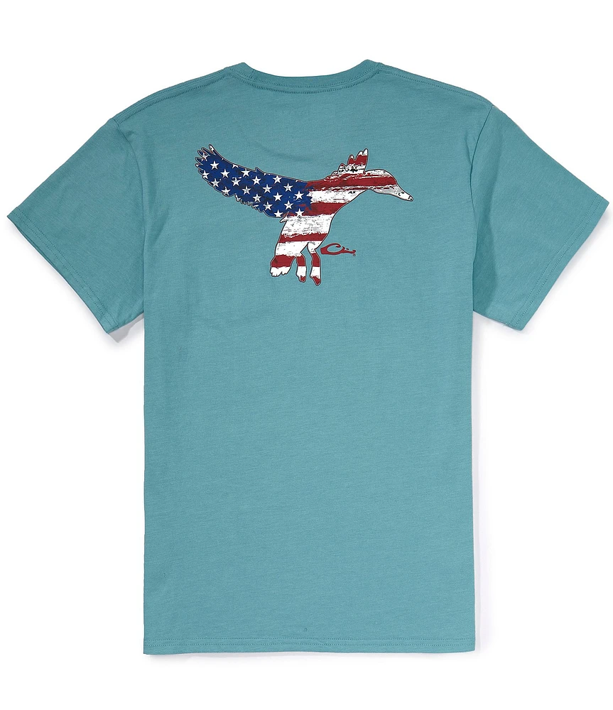 Drake Clothing Co. Americana Flying Duck Short Sleeve T-Shirt