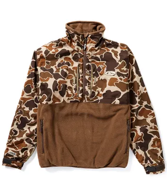 Drake Clothing Co. Flex Fleece Eqwader Camo Quarter-Zip Pullover