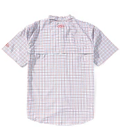 Drake Clothing Co. Frat Tattersall Performance Stretch Short Sleeve Woven Shirt