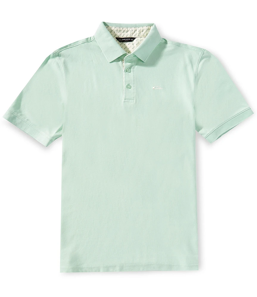 Drake Clothing Co. Performance Stretch Pique Short Sleeve Polo Shirt
