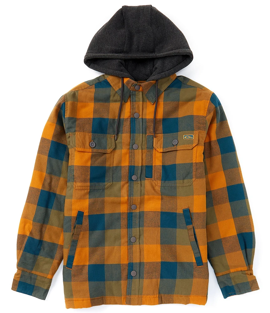 Drake Clothing Co. Plaid Campfire Flannel Hoodie