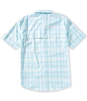Drake Clothing Co. Short Sleeve Faded-Plaid Woven Shirt