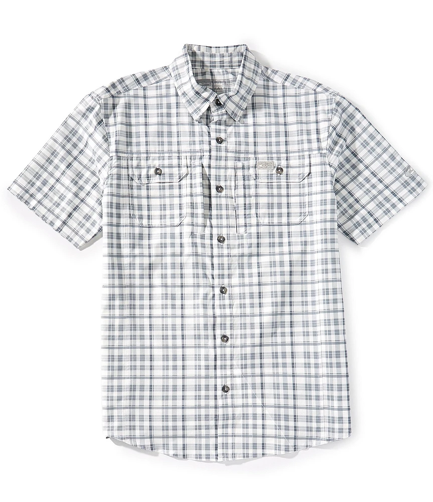 Drake Clothing Co. Short Sleeve Hunter Creek Window Pane Plaid Shirt
