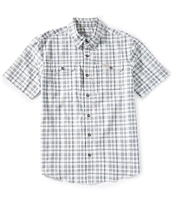 Drake Clothing Co. Short Sleeve Hunter Creek Window Pane Plaid Shirt