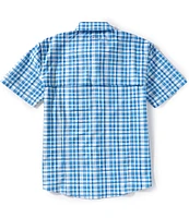 Drake Clothing Co. Short Sleeve Hunter Creek Window Pane Plaid Shirt
