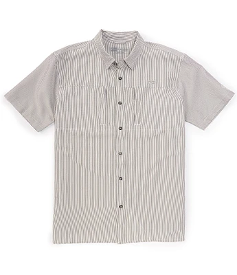 Drake Clothing Co. Short Sleeve Striped Seersucker Shirt