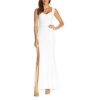 Dress the Population Monroe V-Neck Sleeveless Crepe Mermaid Dress