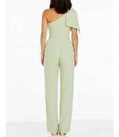 Dress the Population Tiffany Asymmetrical One Shoulder Jumpsuit