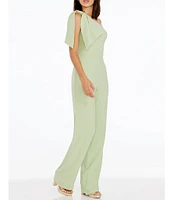 Dress the Population Tiffany Asymmetrical One Shoulder Jumpsuit