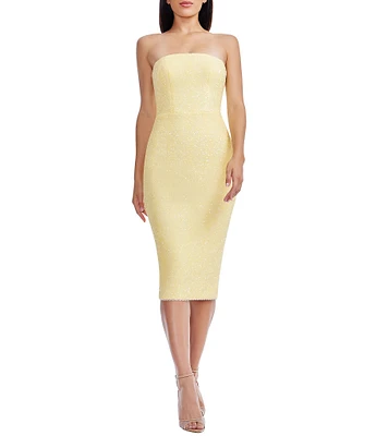 Dress the Population Viviana Strapless Bodycon Midi Dress
