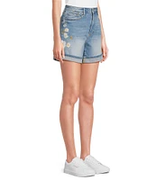Driftwood Aria Daisy Bee Daze Stretch Denim Shorts