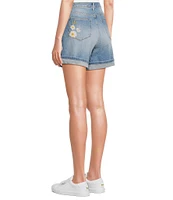Driftwood Aria Daisy Bee Daze Stretch Denim Shorts
