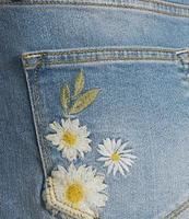 Driftwood Aria Daisy Bee Daze Stretch Denim Shorts