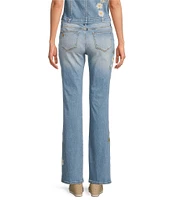 Driftwood Kelly Daisy Bee Stretch Denim Floral Ankle Jeans