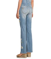 Driftwood Kelly Daisy Bee Stretch Denim Floral Ankle Jeans
