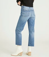 Driftwood Royce After Party Rhinestone Embellished Cropped Stretch Jeans