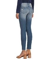 Driftwood X Bluebell Fleur Jackie Floral Embroidered High Rise Skinny Jeans