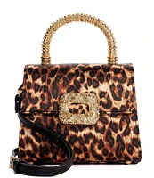 Dune London Bolenna Leopard Print Top Handle Crossbody Bag