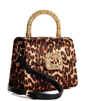 Dune London Bolenna Leopard Print Top Handle Crossbody Bag