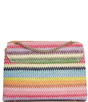 Dune London Bondi Raffia Multi Colored Mini Crossbody Bag