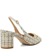 Dune London Choiced Tweed Slingback Pumps