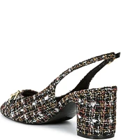 Dune London Choiced Tweed Slingback Pumps