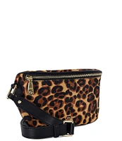 Dune London Dent Small Curved Leopard Crossbody Bag