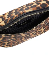 Dune London Dent Small Curved Leopard Crossbody Bag