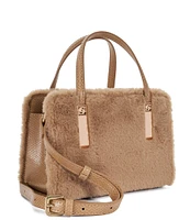 Dune London Dinky Faux Fur Small Tote Bag