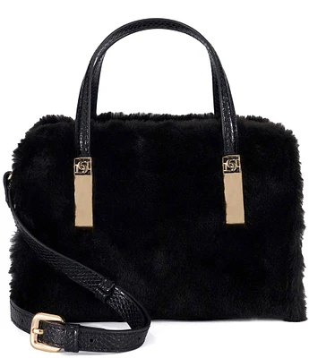 Dune London Dinky Faux Fur Small Tote Bag