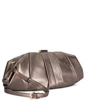 Dune London Drapery Oversized Leather Handheld Clutch