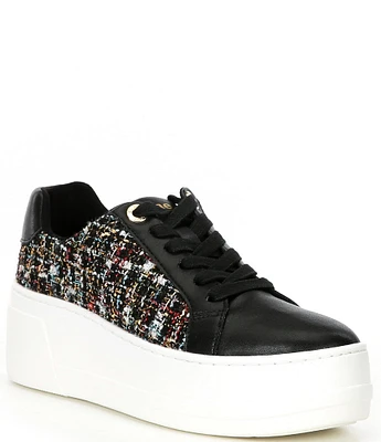 Dune London Episode Boucle Platform Lace-Up Sneakers