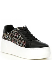 Dune London Episode Boucle Platform Lace-Up Sneakers