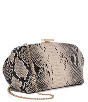 Dune London Expect Snake Print Clutch