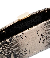 Dune London Expect Snake Print Clutch