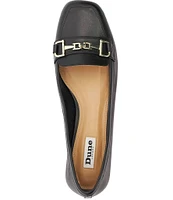 Dune London Graice Leather Bit Buckle Pumps