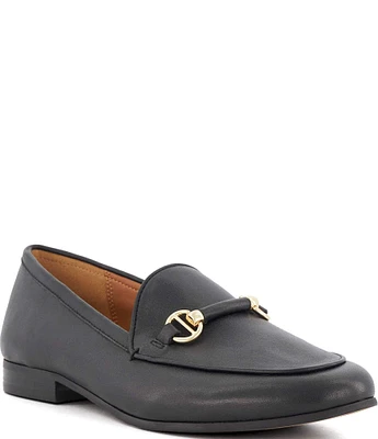 Dune London Grandeur Leather Bit Loafers