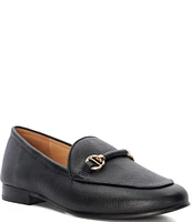 Dune London Grandeur Pebbled Leather Loafers