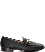 Dune London Grandeur Pebbled Leather Loafers