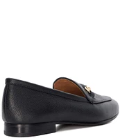 Dune London Grandeur Pebbled Leather Loafers