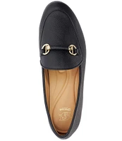 Dune London Grandeur Pebbled Leather Loafers