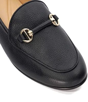 Dune London Grandeur Pebbled Leather Loafers