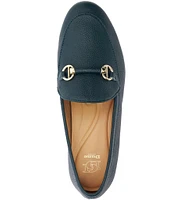 Dune London Grandeur Pebbled Leather Loafers