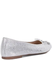 Dune London Hallis Rhinestone Embellished Ballet Bow Flats