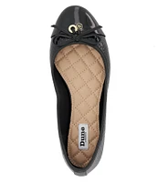 Dune London Hallo Patent Bow Ballet Flats