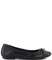 Dune London Hallo Patent Bow Ballet Flats