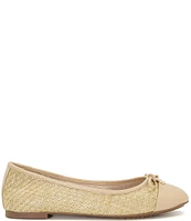 Dune London Hallo Woven Bow Ballet Flats