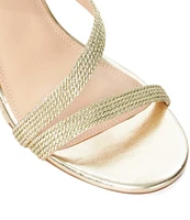 Dune London Kaias Metallic Espadrille Wedge Sandals