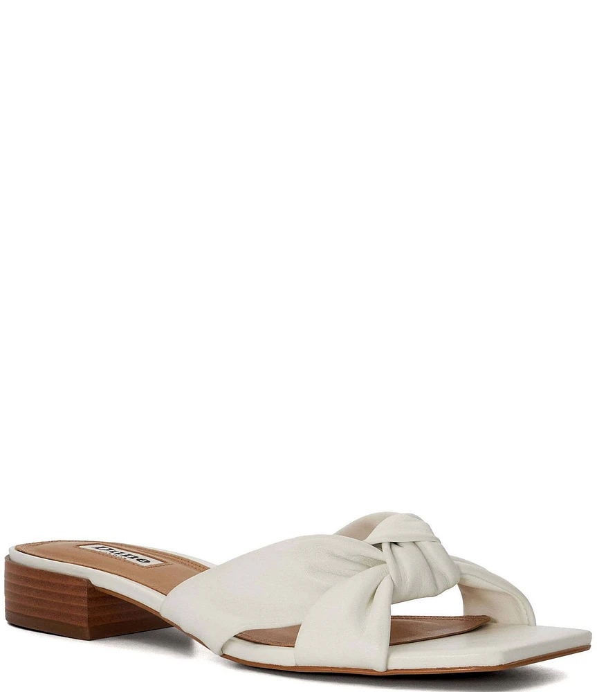 Dune London Laizes Leather Slide Sandals