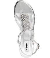 Dune London Loggics Metallic Knot Detail Thong Sandals